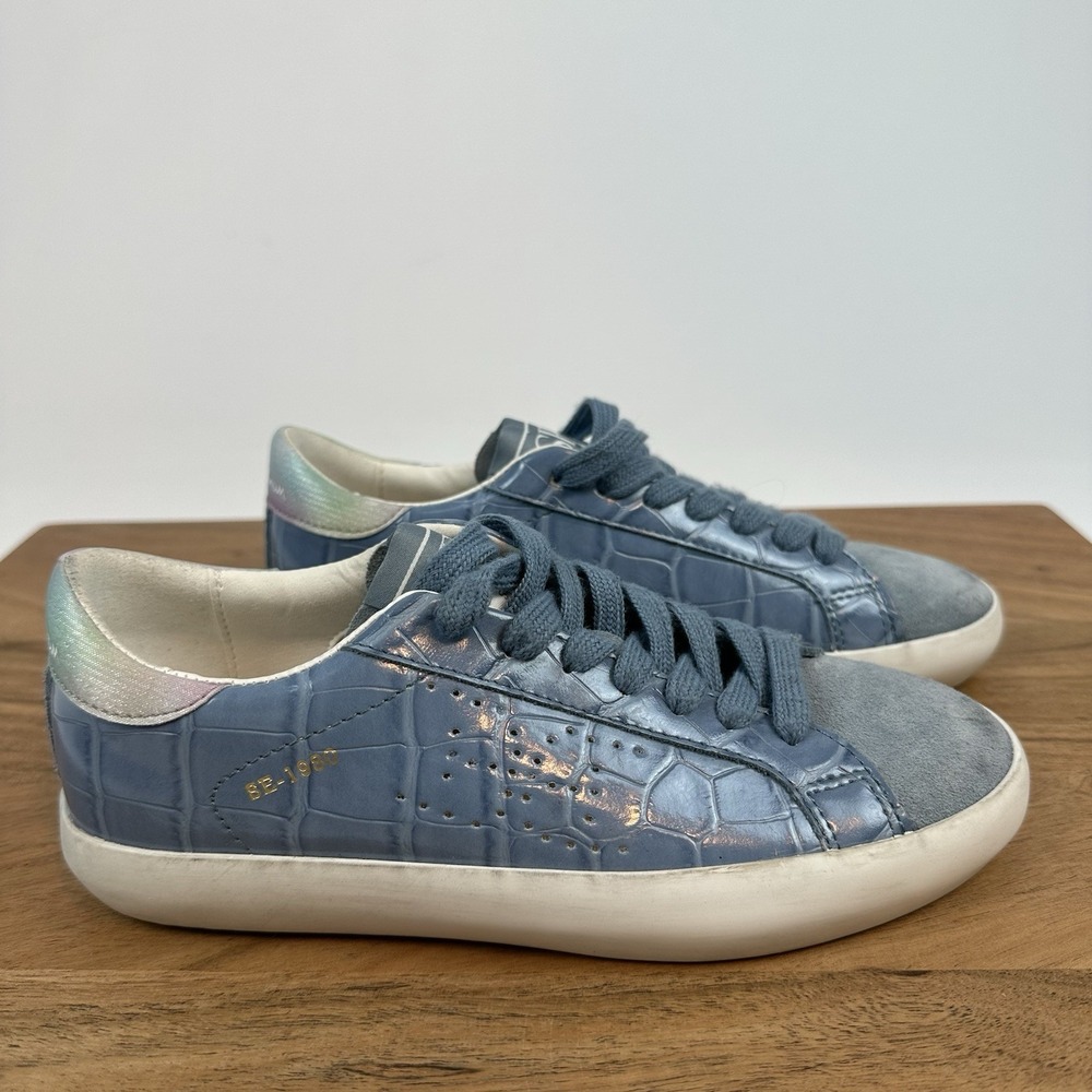 New Big Kids‎ Sam Edelman Aubrie Leather Sneakers Shoes Size 1 Y